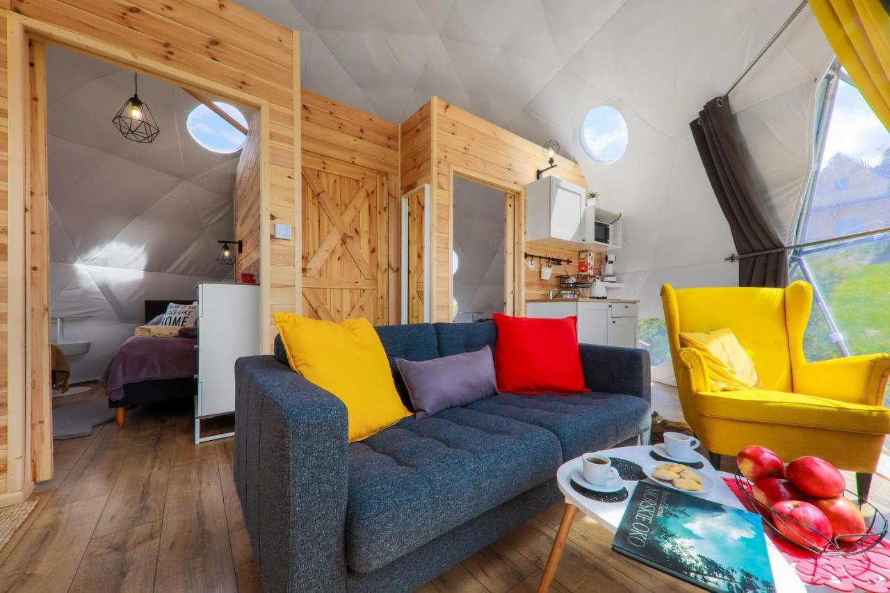Bed and Breakfast Glamping Gliczarow Klapnioki Leśnica Exteriér fotografie